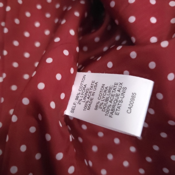 New Nanette Lepor Red Striped Double-Breasted Designer Blazer Sz 10 - Picture 8 of 12